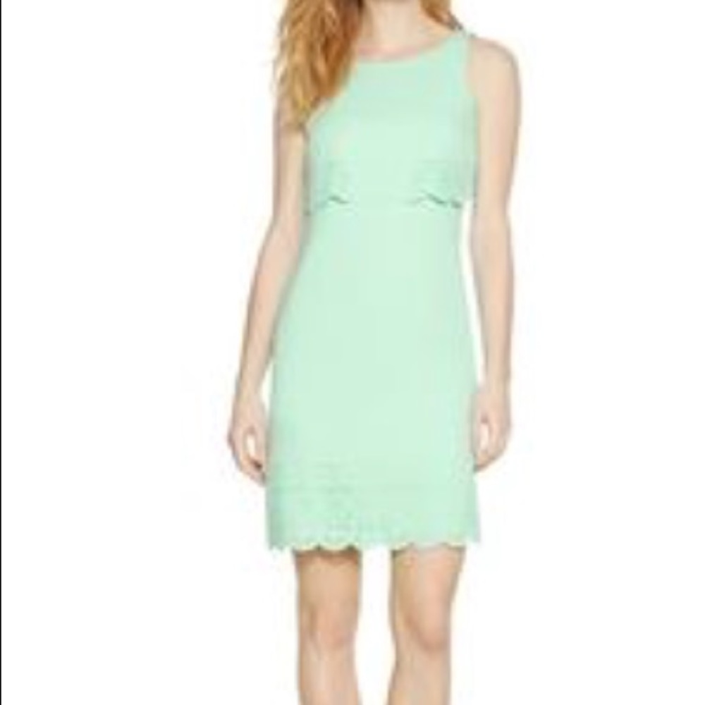 Mint green eyelet dress